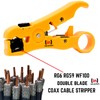Coax Cable Stripper Cutter Tool for Coaxial RG6 RG59 RG11