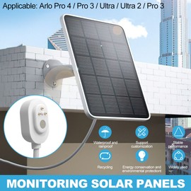 Arlo Weatherproof Solar Panel for Arlo Pro 4/3/Ultra/Ultr