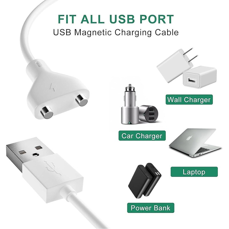 Tomatosd Magnetic USB DC Charger Cable Replacement Charging Cord-(10MM/0.39Inch)