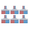 6PCS 2 in 8 Out Terminal Blocks 8 Way Butt