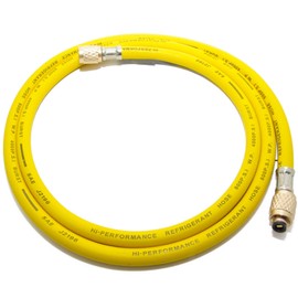 Split Air Conditioning R407c / 134a Filling Hose 1.5 m [1/4 SAE 1/4] Yellow