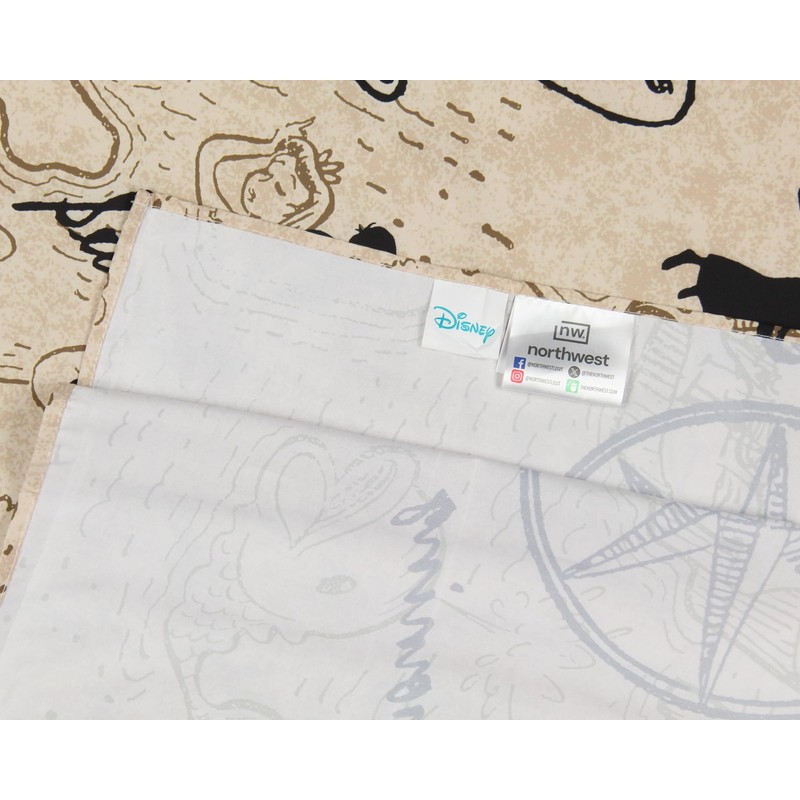 Northwest Disney's Peter Pan Neverland Map Compass Tapestry for Bedroom