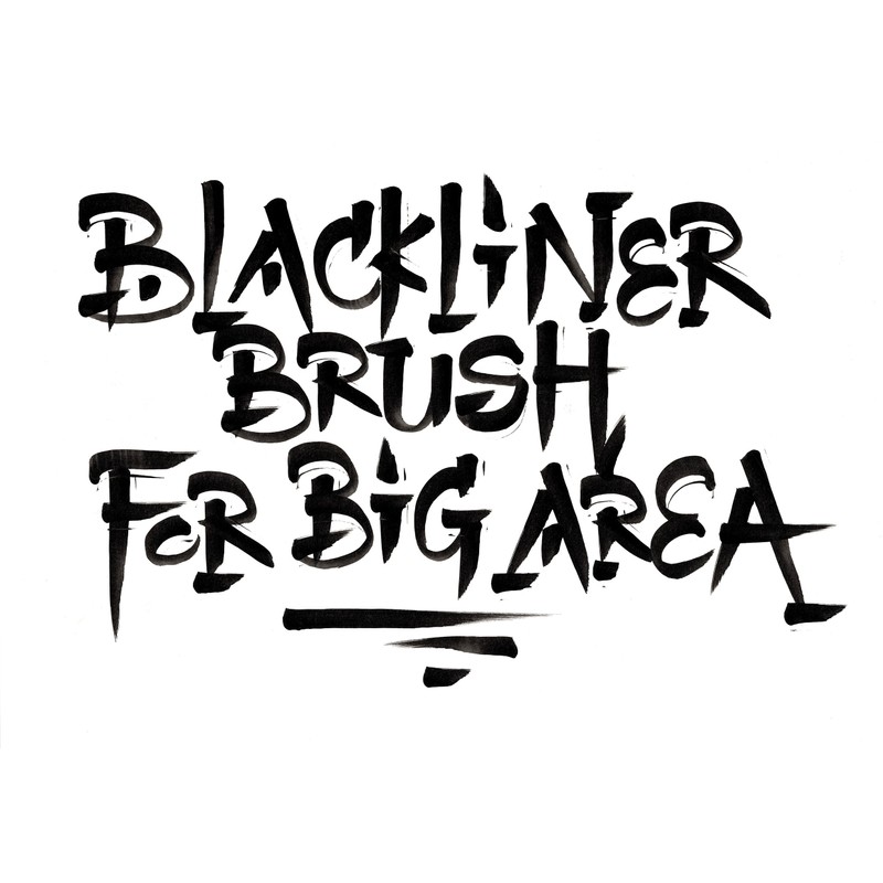 Molotow Blackliner Black Marker Brush - MO200486, Black
