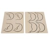 10pcs Tattoo Scalp Practice Skin Front Side Ink Free Rubber