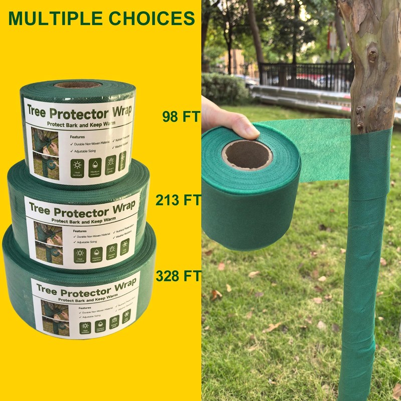Emycool 98ft Tree Wraps to Protect Bark, Tree Wrap for