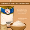 TAJ Soya Bean Flour 2-Pounds | Soy Bean Flour |