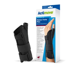 Actimove Manus Forte Plus Wrist & Thumb Brace Small/Medium Left Black