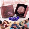 Huge D20 Bath Bombs with Full Surprise Set of Polyhedral