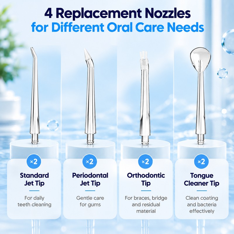 Portable Water Flosser for Daily Oral Cleaning – 3 Cleaning