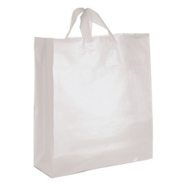 Unbranded Clear Bags Plastic 100 Jumbo Merchandise Shopping Frosted Frosty  16” x 6 x 19"