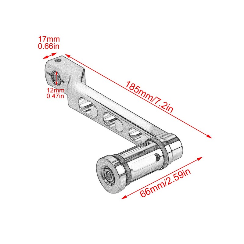 HDBUBALUS CNC Aluminum Heel Toe Shifter Gear Shift Pedal Lever