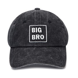 CZEVIP Cute Big Bro Hat Great Matching Dad Mom Sister Hat Cotton Black