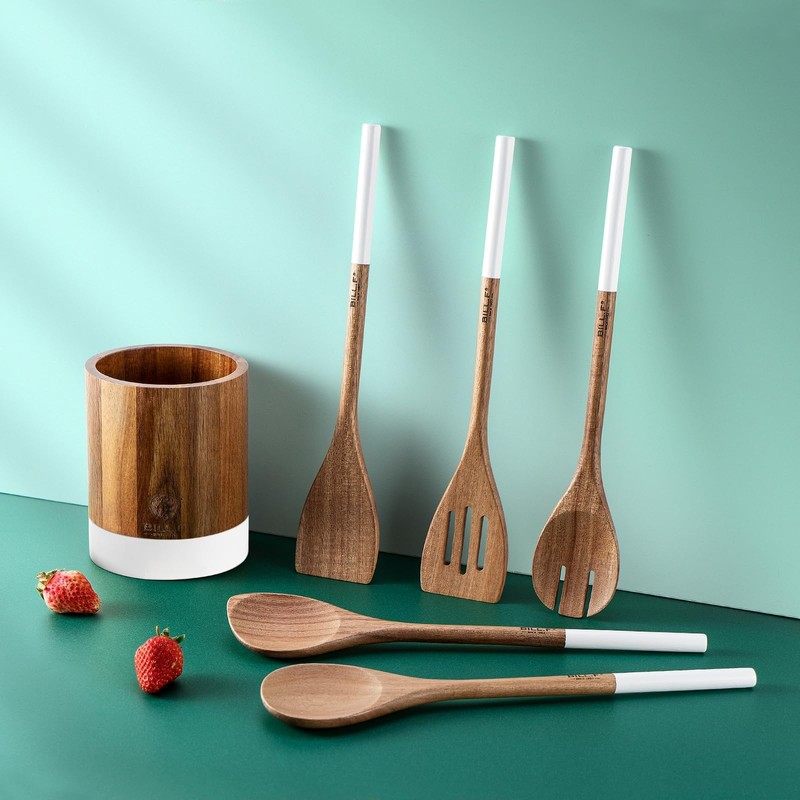 BILL.F Wooden Cookware Set, Kitchen Cookware Kitchen Gadget 6 Piece