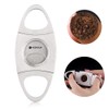 KEENSUN - Cigar Cutter, Stainless Steel Guillotine Double Blades and
