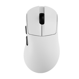 AJ179 V2 Triple Mode (2.4G/Wired/Bluetooth 5.2) Gaming Mouse, 12000 DPI, 56g Ultra-Light, Programmable 6 Buttons, 1000Hz Polling Rate, Ergonomic Right-Hand Design for Computer Laptop PC, White