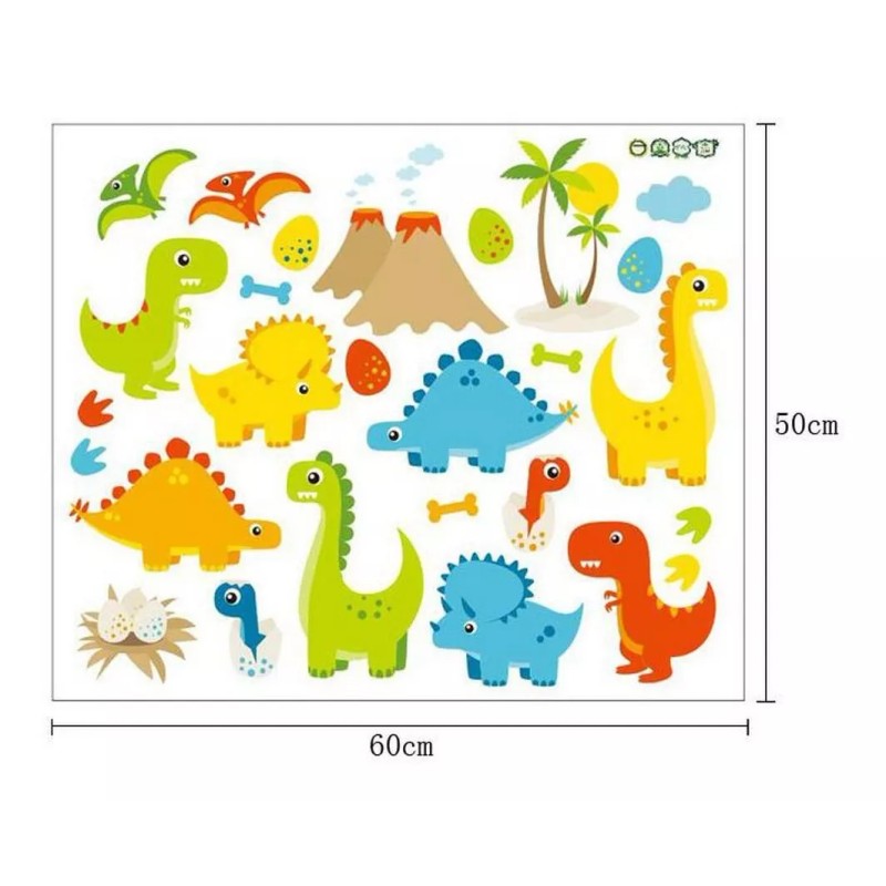DaraBaby Vinil Decorativo Infantil Animales Dinosaurios Sala Cuarto