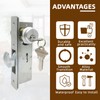 Storefront Door Mortise Lock Swing Deadbolt,Commercial Door Lock Double Cylinder