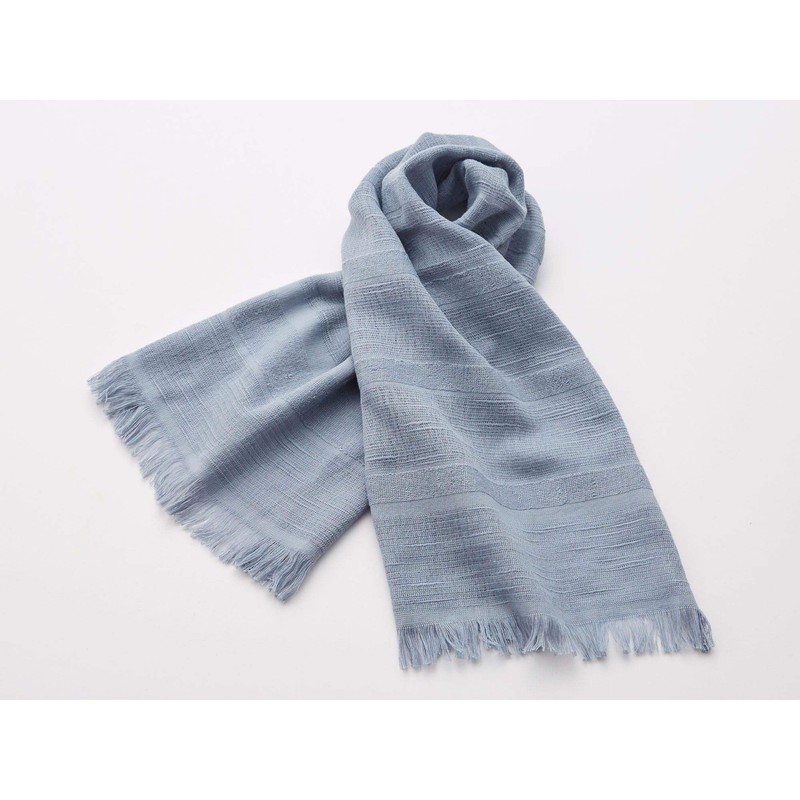 Imabari Towel Imabari Scarf 70 Short (02. Blue Gray)