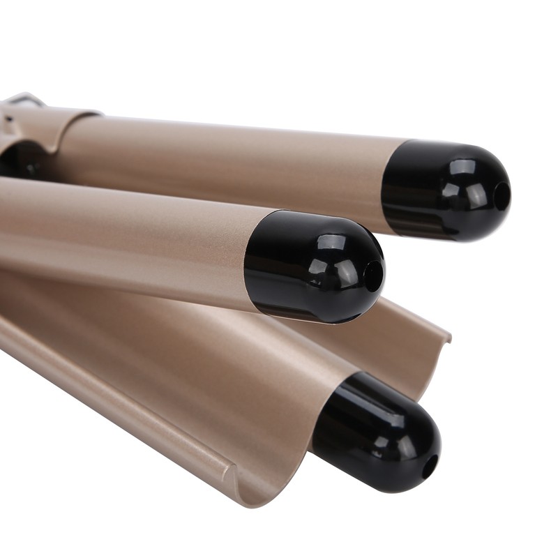 3 Barrel Curling Iron Wand Adjustable Hair Curler Waver Crimper