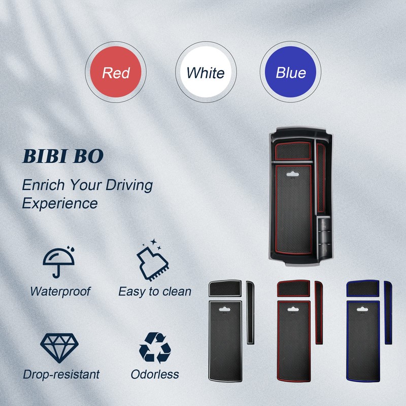 BIBIBO Storage Box for Peugeot 3008 5008 GT 2016-2022, Centre