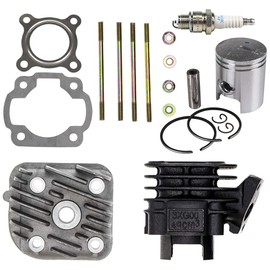 NICHE 50cc Engine Piston Cylinder Head Top End Kit for Arctic Cat Can-Am Polaris Yamaha Jog CY50 4DY-E1111-01 0450006