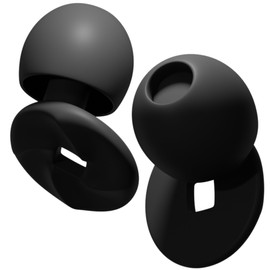 EasyHush Ear Plugs for Sleep, Deep Focus, Travel, Noise Sensitivity - Comfortable and Reusable Hearing Protection, Customizable Fit - Up to 25dB Noise Reduction - Black