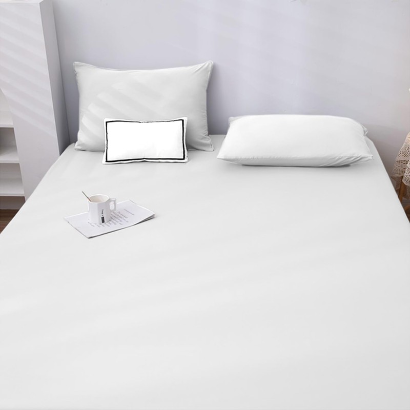 NAFAY LIVING Fitted sheet-Plain Dyed Ultra Soft Microfiber Bedding Sheet