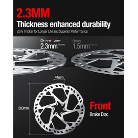 Heavy-Duty 203 mm Thickened Stainless Steel Front Brake Disc Rotor for Talaria Sting Offroad TL3000, TL50, TL4000, TL45, X3 MX TL2500, Surron LBX, Segway X260/X160