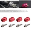 ECSiNG 4 Sets Bicycle Disc Brake Olive Connection Insert Kit