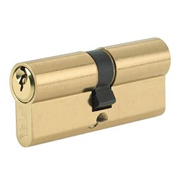 Yale B-ED3545-PB - Euro Cylinder Lock - 35/45 (90mm) / 35:10:45 - Brass Finish - Standard Security - Polybag