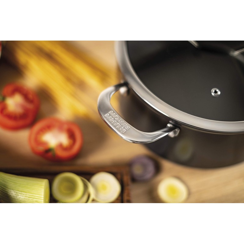 Kuhn Rikon Easy Pro Non-Stick Dutch Oven with Glass Lid,