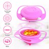 Vokmon Baby Universal Gyro Bowl, Anti Spill Dining Entertaining Toddler