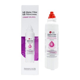 LG LT800P- 6 Month / 200 Gallon Capacity Replacement Refrigerator Water Filter (NSF42 and NSF53) ADQ73613401, ADQ73613408, or ADQ75795104, White