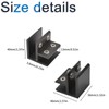 INCREWAY Glass Clamp, 4 x 90 Degree Adjustable Clips, Aluminum