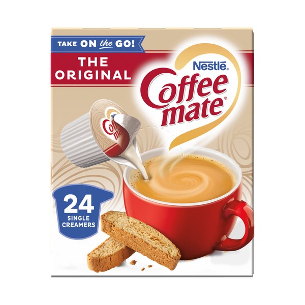 Nestle Coffee Mate Creamer Cups Gluten and Lactose Free Non Dairy 24 Count Pack