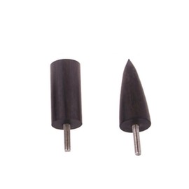 TEHAUX 2pcs Ebony Leather Burnisher and Drill Craft Electric Polished Leather Tools for Jewelry and Craft Restoration