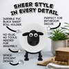 Black Sheep Toilet Paper Holder - Whimsical Free-Standing Bathroom Accessory