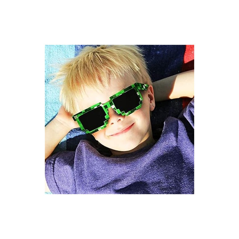Purasudo Party Sunglasses, Mosaic Sunglasses, Glasses, Lens Included, Black, Dot