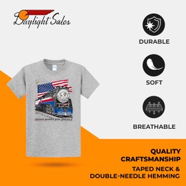Southern Pacific Daylight Freedom Train T-Shirt Adult 3XL [AFT] Grey