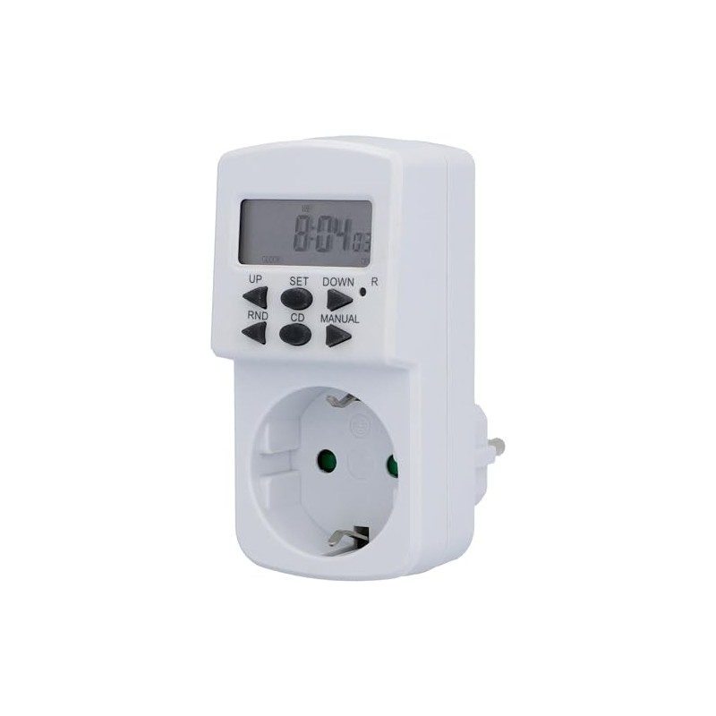 UNITEC Indoor IP20 Mechanical White Digital Weekly Timer Switch 1