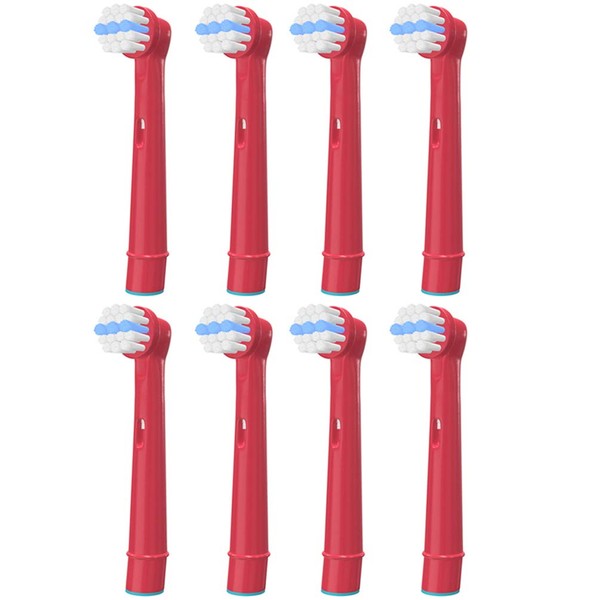 WuYan 8pcs Kid's Toothbrush Head for Oral B, Children Replacement Brush Heads for Braun Electric Rechargeable Toothbrush Compatible Sensitive Clean, Professional Care, Advanced Power
