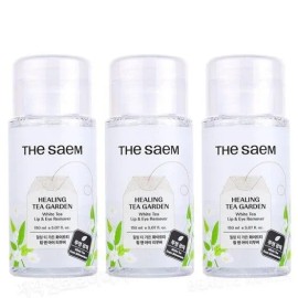 The Saem Healing Tea Garden White Tea Lip & Eye Remover 150ml 3 packs (45033058) / 더샘 힐링 티 가든 화이트티 립 앤 아이 리무버 150ml 3개 (45033058)