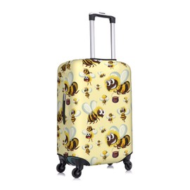 Travel Luggage Cover,Cute Bumble Bee Pattern Dustproof Suitcase Decor Cover, Elastic Washable Luggage Protector For 18-32 Inch Suitcases, Ideal For Holidays(XL)