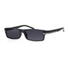 SA106 Mens Narrow Rectangular Plastic Powered Reader Lens Reading Sunglasses