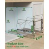 LIONONLY Pull Out Trash Can Under Cabinet, Door Mount &