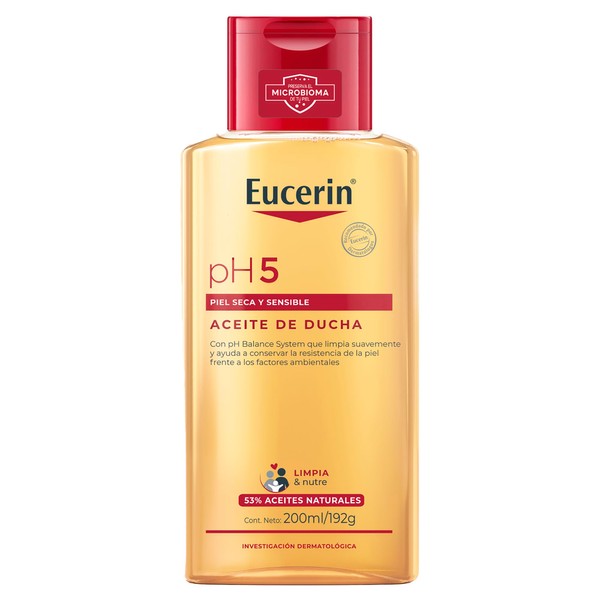 Eucerin Ph5 Aceite de Ducha para Piel Sensible o Seca, 200 ml