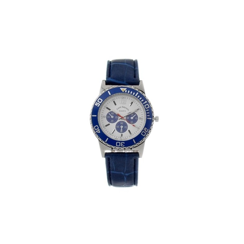 Louis Valentin Men's Analogue Digital Automatic Watch with Strap S0375930,