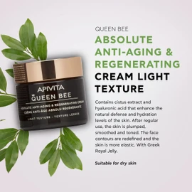 APIVITA Queen Bee Absolute Anti-Aging & Regenerating Cream Light Texture, 50 ml