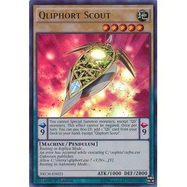 YU-GI-OH! - Qliphort Scout (NECH-EN021) - The New Challengers - 1st Edition - Ultra Rare