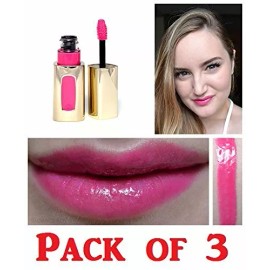 L'Oreal Paris 3pcs Loreal Colour Riche Extraordinaire Lip Color 105 Pink Tremolo .18floz